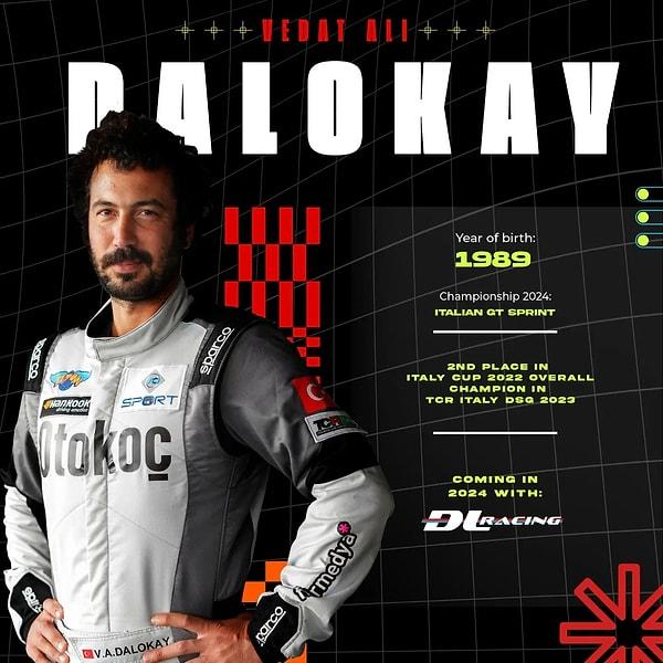 "İtalya'nın önde gelen yarış takımlarından DL Racing'in pilotu olduğumu açıklamaktan büyük mutluluk ve heyecan duyuyorum." ifadelerini kullanan Dalokay, bu sezon da bizi gururlandırmak için sahnede olacak!