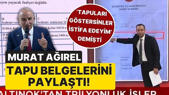 Turgut Altınok İstifa Edecek mi? Murat Ağırel Merakla Beklenen Tapu Belgelerini Açıkladı