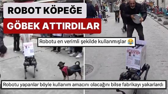Bir İnovasyon Şirketi Tarafından Geliştirilen Robot Köpek "Jidoka Dog"'a Taksim'de Darbukayla Göbek Attırdılar