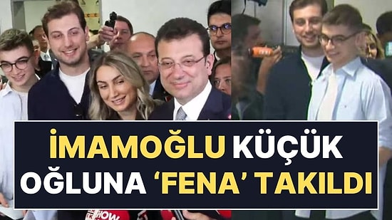 Ekrem İmamoğlu, İlk Kez Oy Kullanan Oğlu Semih İmamoğlu'na Kameralar Önünde Takıldı: "Biraz Düşünceli"