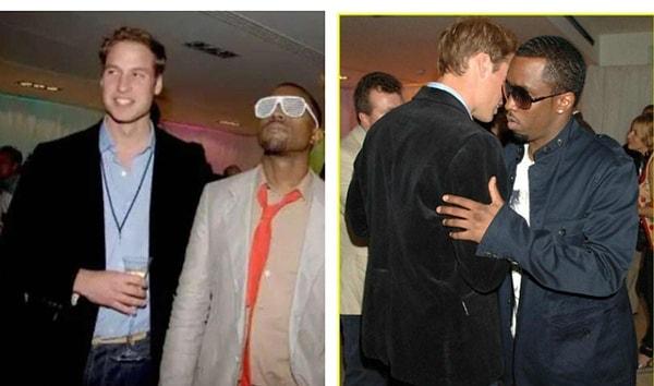 However, another aspect of this incident is that despite both Princes Harry and William meeting the famous rapper at the same party, only Prince Harry's name appears in the British media, as Prince Harry is the "exiled" prince.
