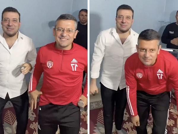 Ekrem İmamoğlu ve Özgür Özel'in birlikte göbek attığı o video kısa sürede viral oldu.