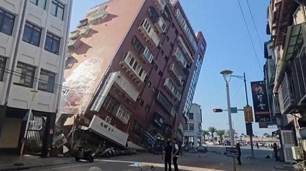 Tayvan'ın doğu kıyısındaki Hualien kentinde 7,4 büyüklüğünde deprem meydana geldi.