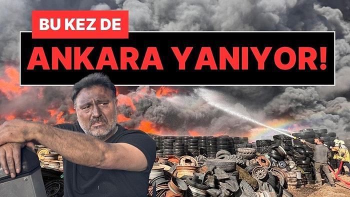 Ankara Hurdacılar Sitesi'nde Büyük Yangın: Gökyüzü Dumanla Kaplandı