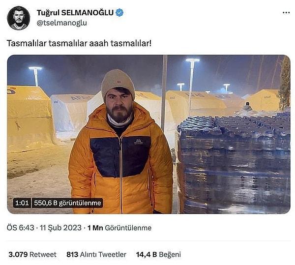 Geçen sene depremzedeler ile ilgili yaptığı paylaşımla tepki çeken Selmanoğlu, bu sefer kendi partisini eleştirdi.