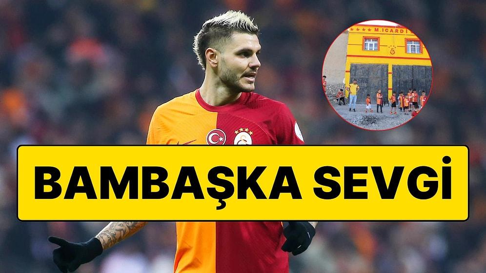 Galatasaray Taraftarı Evini Sarı-Kırmızıya Boyadı Mauro Icardi'nin Adını Yazmayı da Eksik Etmedi