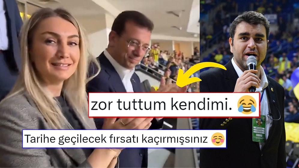 Ekrem İmamoğlu Maça Gitmişti: Fenerbahçe Beko'nun Anonsörü Mertcan Bilici Paylaşımıyla Güldürdü