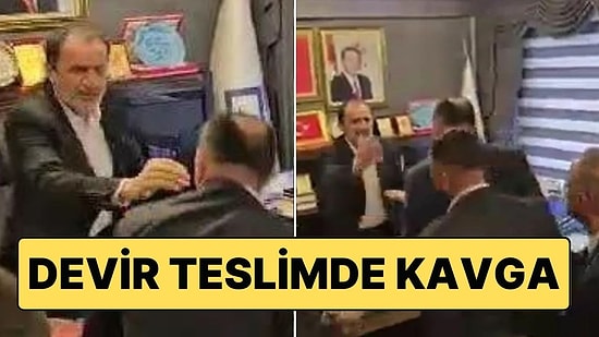 Düzce'deki Devir Teslim Döneminde Kavga Çıktı: Çiçek Fırlattı, Küfürler Etti!