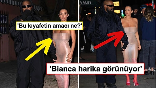 Son Aylarda Gündemden Düşmeyen Kanye West ve Bianca Censori Çifti, Los Angeles'taki Kombinleriyle Olay Oldu!