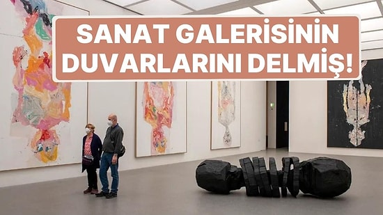 Sanat Müzesinin Duvarlarını Delmiş! Galeride Gizlice Eserlerini Sergileyen Çalışan İşten Çıkarıldı