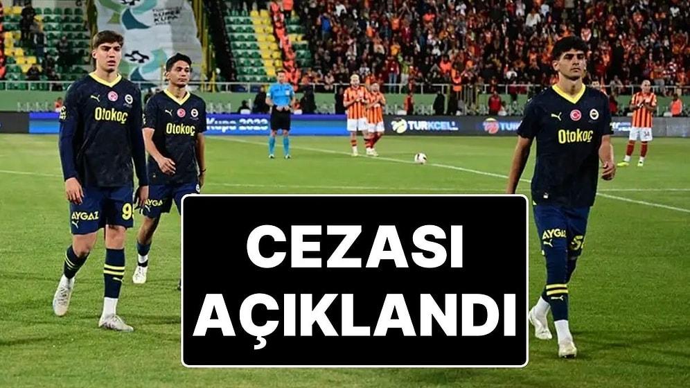 PFDK, Süper Kupa Maçına U19 Takımı ile Çıkan ve Sahadan Çekilen Fenerbahçe'nin Cezasını Açıkladı