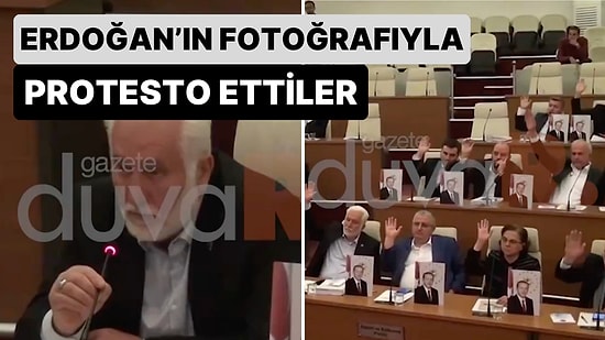 Üyeler MHP’den CHP’ye Geçen Kastamonu Belediye Binasından Erdoğan'ın Resminin Kaldırılması Protesto Etti