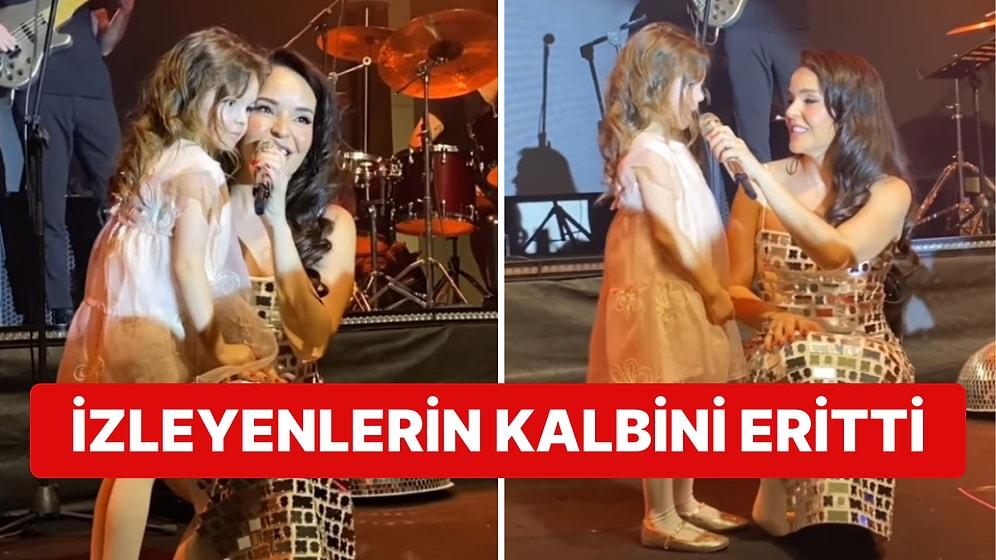 Bengü'nün Konser Sırasında Kızı Zeynep'le Yaşadığı İç Isıtan Anlar İzleyenlerin Gözünden Kalpler Çıkarttı