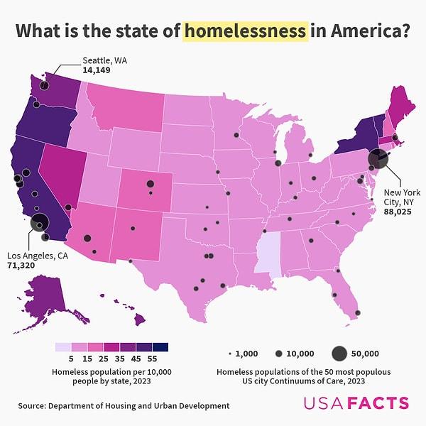 13. Amerika'da evsizlik ne durumda.