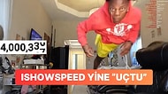 Kendini Deli Deli Yapmasıyla Meşhur IShowSpeed 24 Milyon Aboneyi Yine "Uçarak" Kutladı