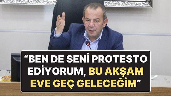 Tanju Özcan'dan Belediyeye Karşı Eylemlere Katılan Eşine: “Ben de Seni Protesto Ediyorum Eve Geç Geleceğim"