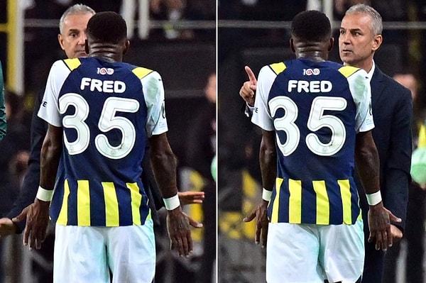 Kartal'ın bu tercihi, hem Brezilyalı yıldızda hem de Fenerbahçe taraftarında büyük şaşkınlık yarattı. 62 yaşındaki çalıştırıcı, maç sonunda "Fred uzun dönem sakattı. Onu korumak istedik." dedi.