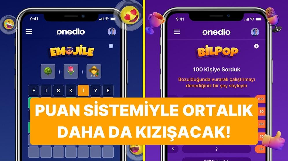 Onedio'nun Sevilen Oyunları Emojile ve Bilpop'da Yeni Puan Sistemiyle Eğlence Katlanacak!