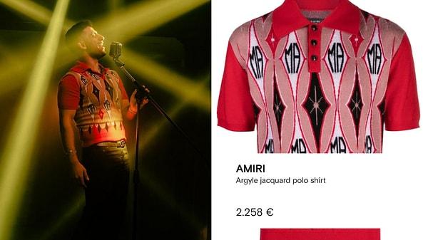 Reynmen'in AMIRI markasına ait olan tişörtünün fiyatının 2.258 € olduğu öğrenildi. Yani 78.270,77 TL!