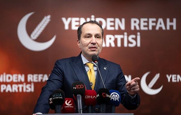 Yeniden Refah Partisi (YRP) 31 Mart’ta düzenlenen yerel seçimlerde Türkiye genelinde yüzde 6,19 oy oranına ulaşarak CHP ve AK Parti’nin ardından 3’üncü parti olmuştu.