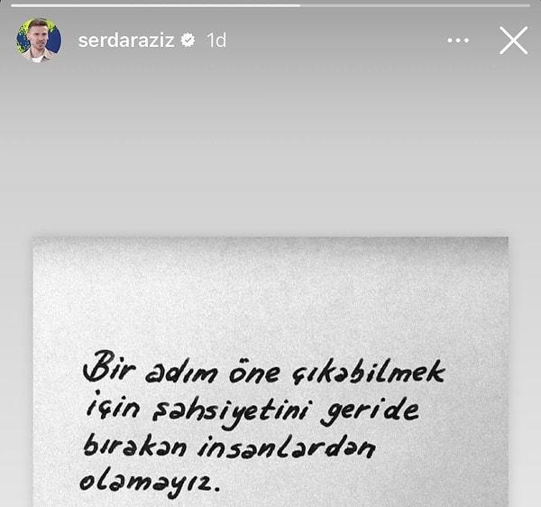 Fenerbahçe'nin savunma oyuncusu Serdar Aziz, sarı-kırmızıların bu zaferinin ardından yaptığı paylaşımla dikkat çekti.