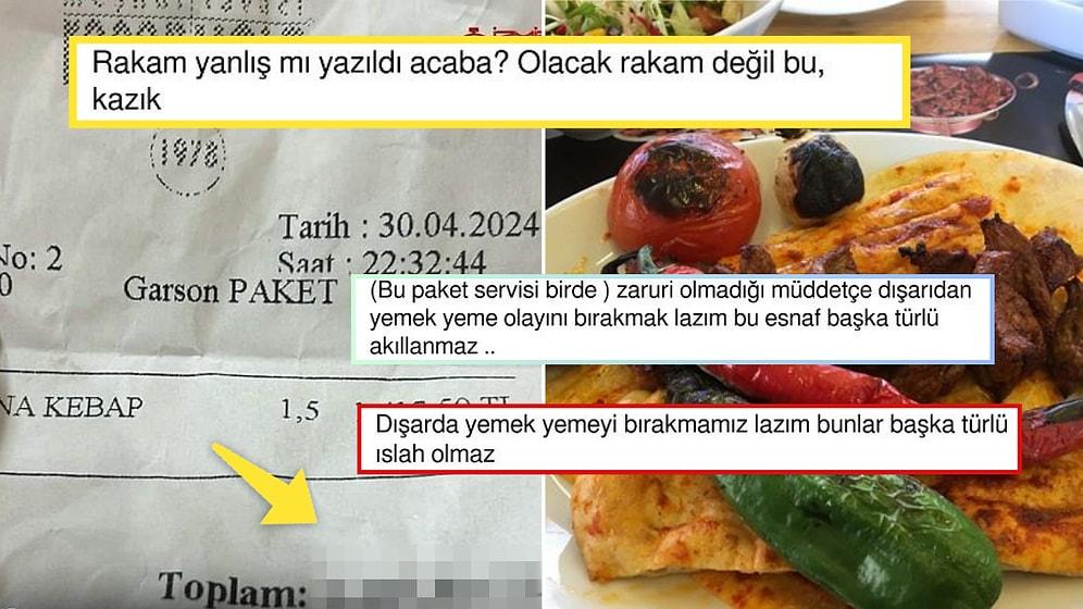 Ünlü Restorandaki Bir Buçuk Porsiyon Adana Kebabının Hesap Tutarı Dudak Uçuklattı