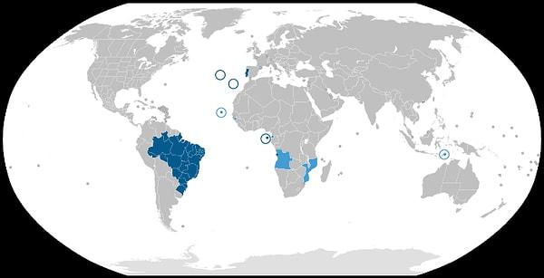 14. Portekizce'nin konuşulduğu ülkeler.