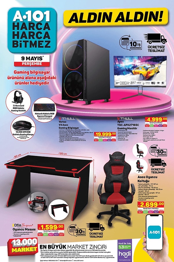 Thull Vartex V3 Gaming Bilgisayar 19.999 TL