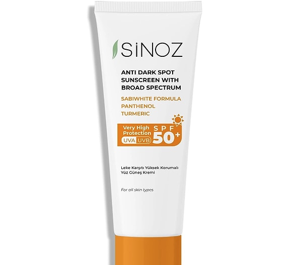 2. Sinoz Leke Karşıtı Güneş Kremi SPF 50+