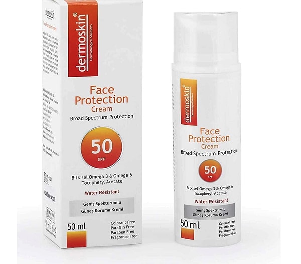 3. Dermoskin Face Protection SPF 50+ Güneş Koruyucu Krem