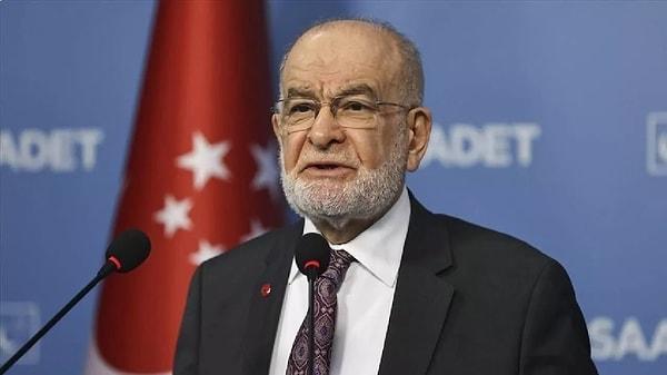 Saadet Partisi Genel Başkanı Temel Karamollaoğlu, TV5’te katıldığı yayında genel başkanlık görevini bırakacağını ifade etti.