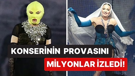 Performanslarıyla Büyüleyen Madonna'nın Brezilya'da Vereceği Konserin Provasında Giydiği Kostümler Olay Oldu