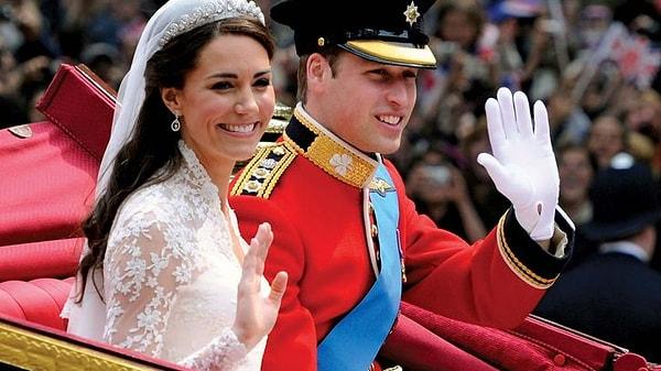 İngiliz tahtına ikinci sırada yer alan Galler Prensi William, uzun süredir kız arkadaşı olan Catherine Middleton ile milyonlarca televizyon izleyicisine yayınlanan törende evlendi.