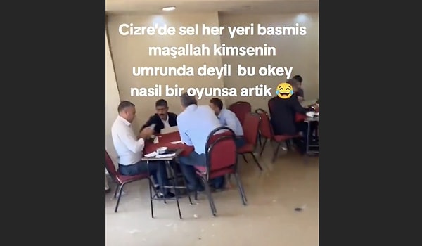 Fakat kahvedeki amcalar hiçbir şey olmamış gibi oyunlarına devam edince, ortaya güldüren bir görüntü çıktı.