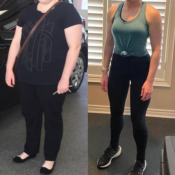 1. "7 yıl boyunca düzenli olarak kilo verdim. 35 kilo sonra buralara kadar geldim."