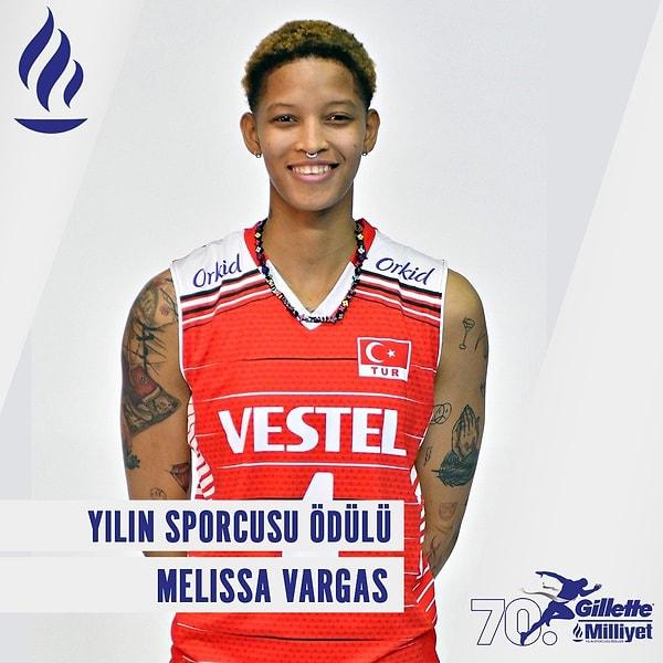 Yılın Sporcusu Ödülü'nün sahibi A Milli Kadın Voleybol Takımı ve Fenerbahçe Opet'in sporcusu Melissa Vargas oldu.
