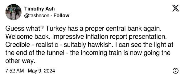 "Ne oldu? Türkiye'nin yeniden düzgün bir merkez bankası var"