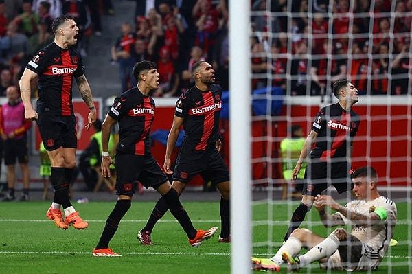 Bayer Leverkusen, UEFA Avrupa Ligi Yarı Final rövanşında İtalya Seri A devi Roma'yı konuk etti.