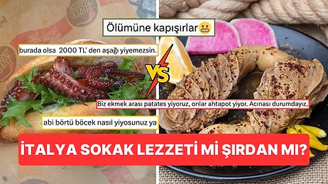 Sokak Lezzetlerini Sevenler Buraya! İtalya Sokaklarından 'Ekmek Arası Ahtapot' mu, Yurdumun Lezzeti Şırdan mı?