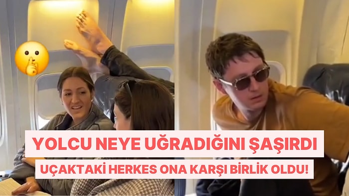 Bir Yolcuya Yapılan Şakaya Uçaktaki Herkes Dahil Olunca Ortaya Eğlenceli Görüntüler Çıktı