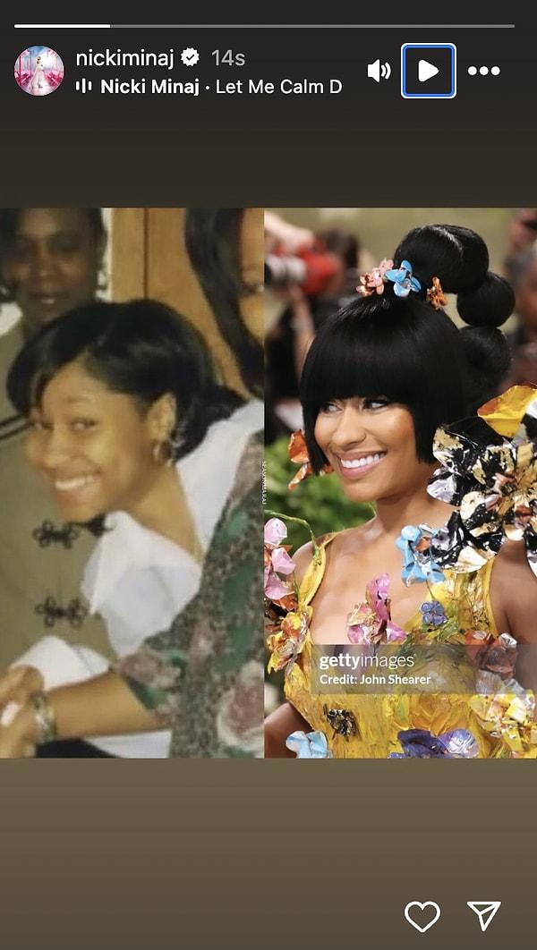 Nicki Minaj "ben hiç değişmedim" dedi.
