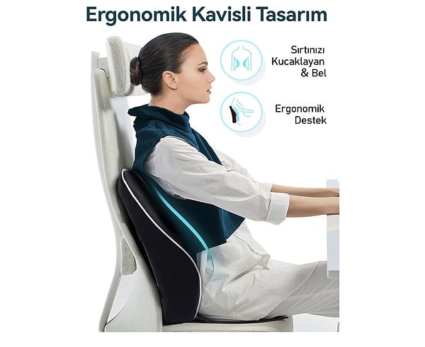 12. Travel Ease Ergonomik Bel Desteği Minderi