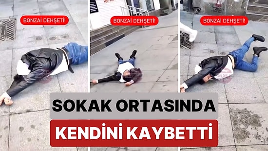 Şişli'de Uyuşturucu Madde Etkisi Altındaki Bir Kişi Yolun Ortasında Yere Yatarak Tuhaf Hareketler Yaptı