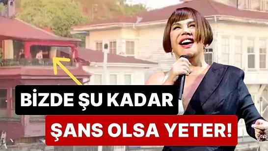 Nasip Olur mu Be? İstanbul Boğazı'nda "Seni Yerler" Dinleyen Adam Yalı Balkonunda Sezen Aksu'yla Karşılaştı!
