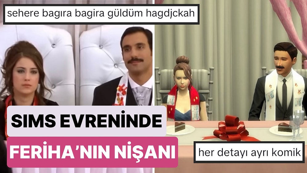 Feriha Görse Gerçekten Bayılırdı: Dizinin Bir Hayranı SIMS'de Feriha'nın Nişan Gününü Tasarladı