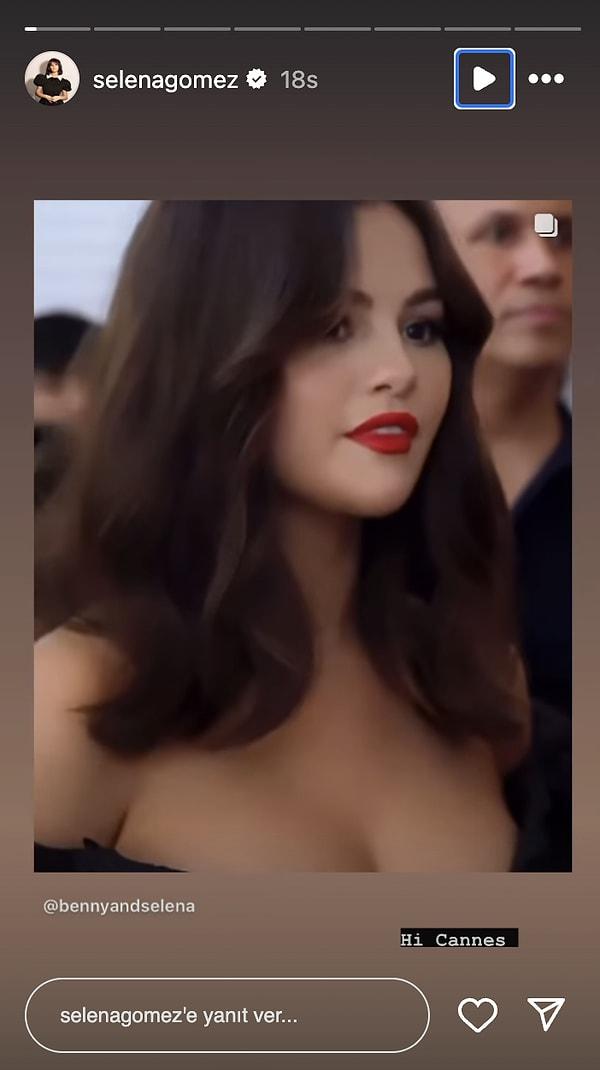 Selena Gomez Cannes'a katıldı.