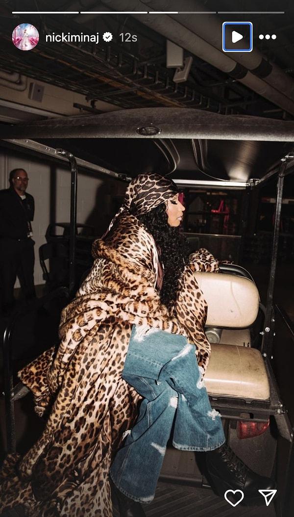 Nicki Minaj leopara boğuldu.