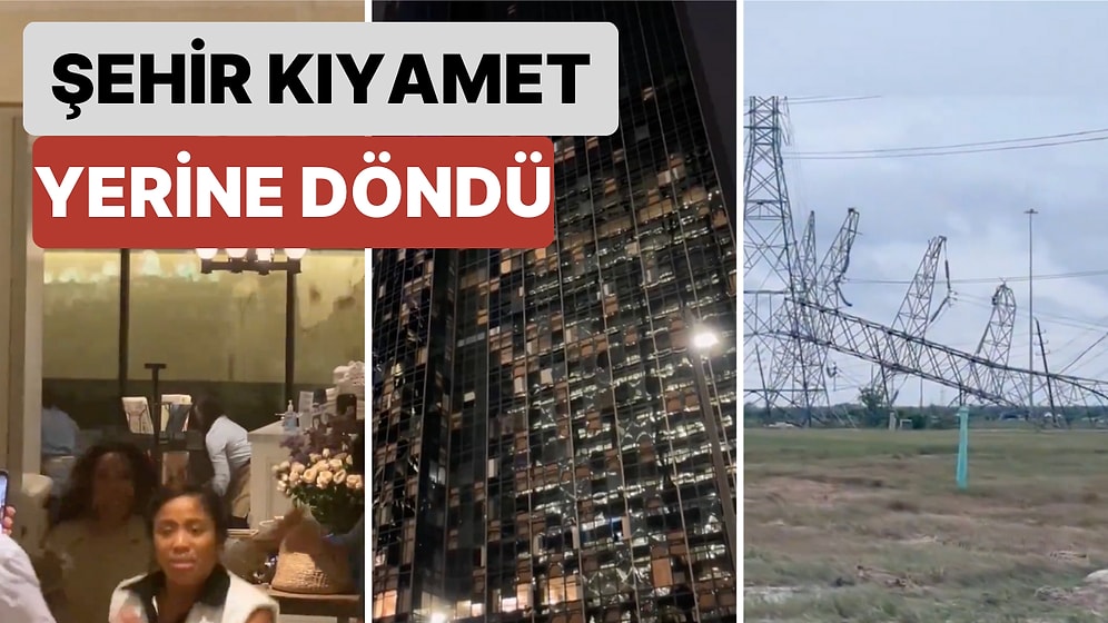 73 Yaşındaki Bir Adamın Üzerine Vinç Devrildi: Teksas'ta Yaşanan Şiddetli Fırtına Şehri Kıyamet Yerine Çevirdi
