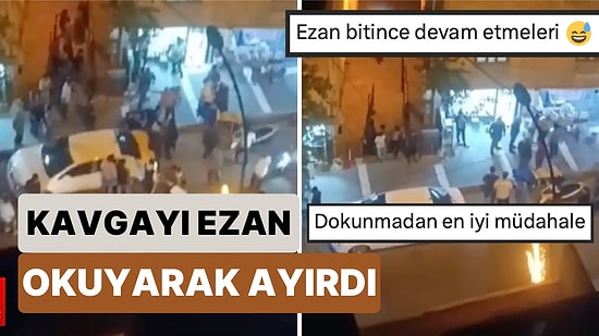 Dokunmadan Harika Müdahale: Şanlıurfa'da Bir Vatandaş İki Grup Arasındaki Kavgayı Ezan Okuyarak Ayırdı