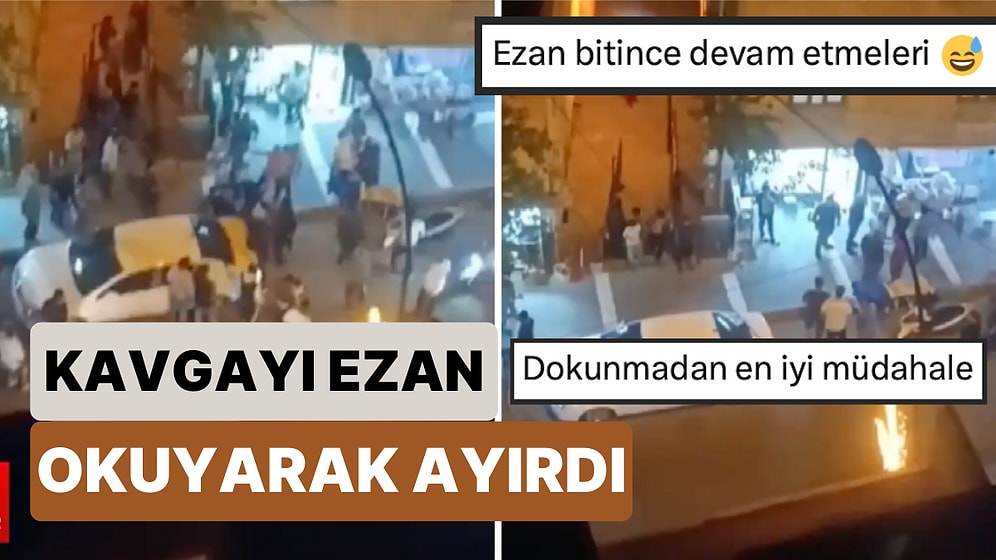 Dokunmadan Harika Müdahale: Şanlıurfa'da Bir Vatandaş İki Grup Arasındaki Kavgayı Ezan Okuyarak Ayırdı